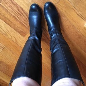 Leather boots